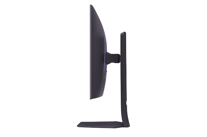 side view of 32GS95UE with lights on