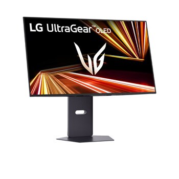 right side view of 32GX850A with tilt adjustment