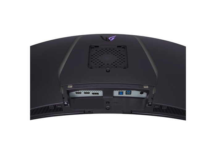 close-up view of ports of 34GS95QE