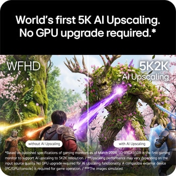 LG 39" UltraGear evo 5K2K OLED Gaming Monitor | World's First , 39GX950B-B