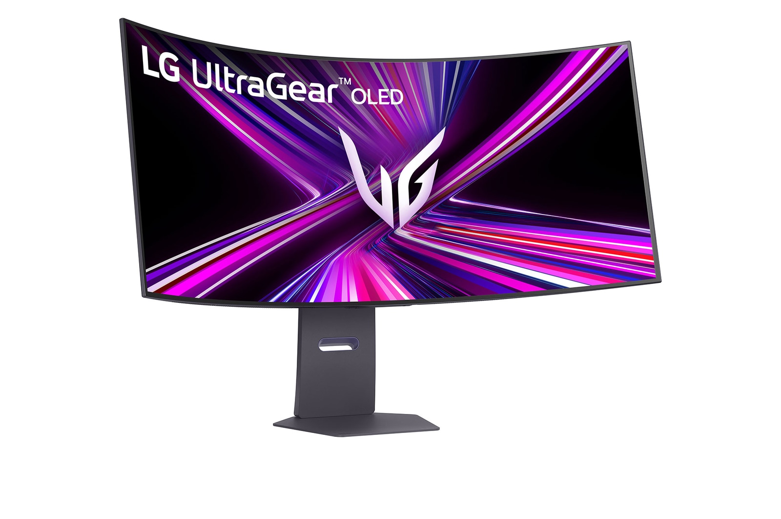 +15 degree side view of a tilted monitor of 45GX950A-B