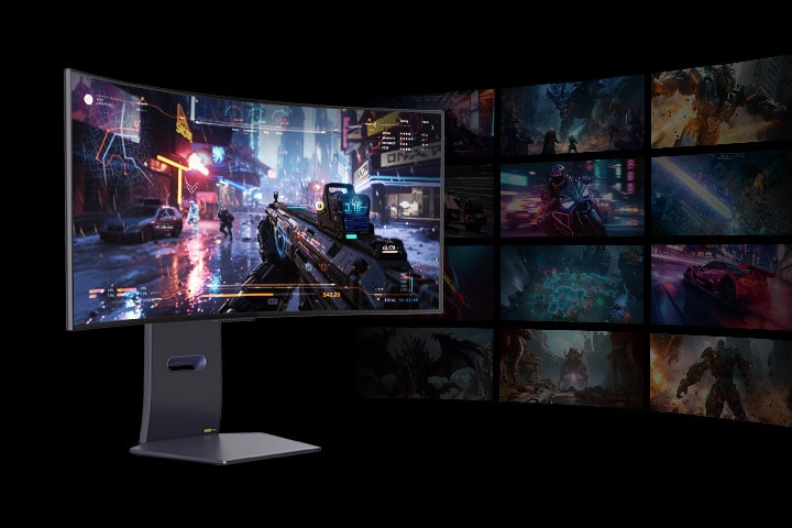 A 21:9 ultrawide gaming monitor from UltraGear allows you to enjoy a wider variety of games more easily than a 32:9 monitor, as many more games support the 21:9 aspect ratio.