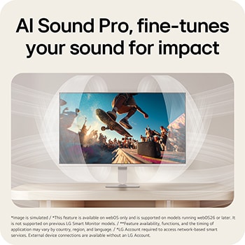 AI Sound Pro delivering immersive and optimized sound based on content type.