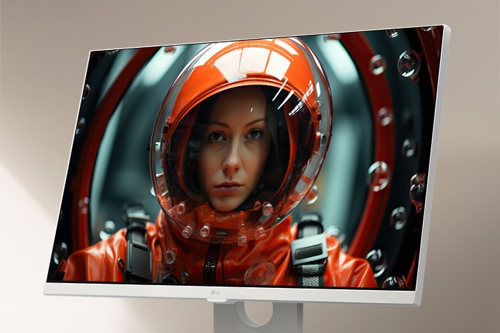 LG Smart Monitor used for immersive movie watching