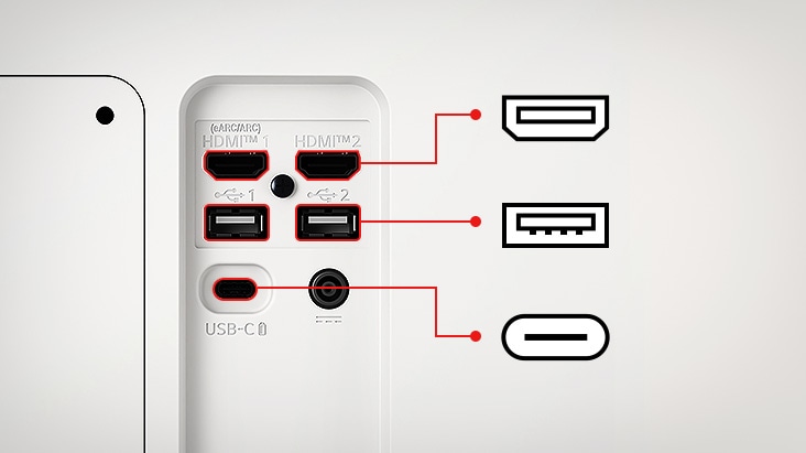 LG Smart Monitor offers two USB and two HDMI ports.