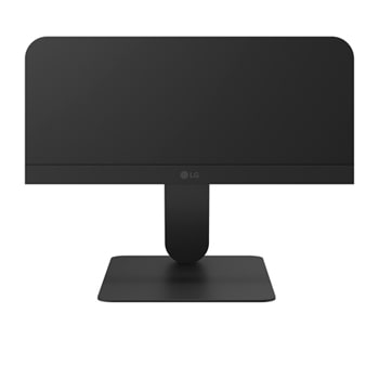 27U711B-B Close-up of LG UltraFine monitor stand showing stable and minimal structure