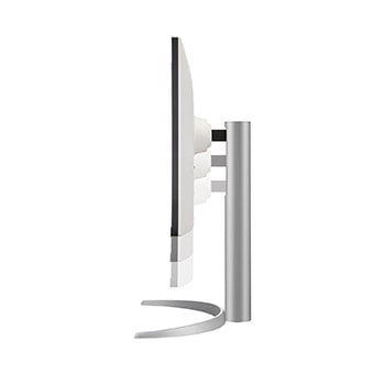side view of 27UP850K-W monitor moving downwards for height adjustment