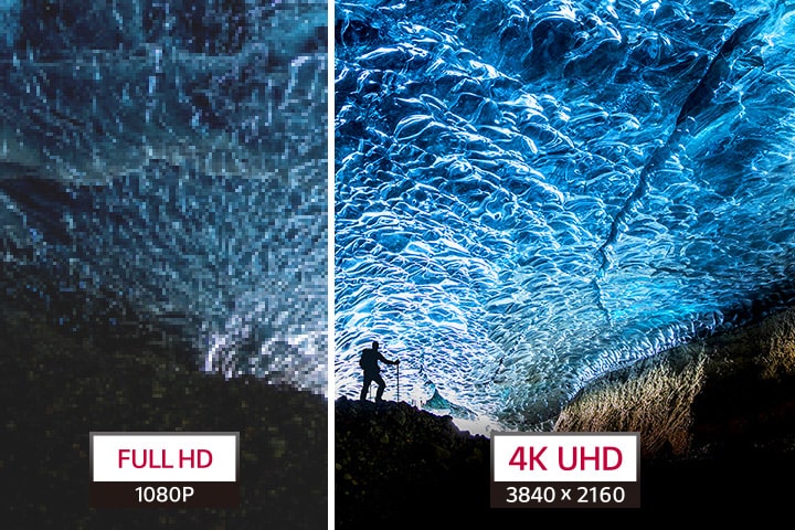 Enjoy vivid and accurate color expression, thanks to UHD 4K.	