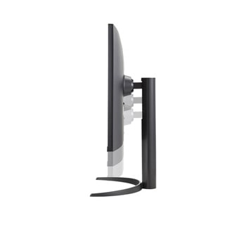32BR55UK-B side view of the monitor moving downwards for height adjustment