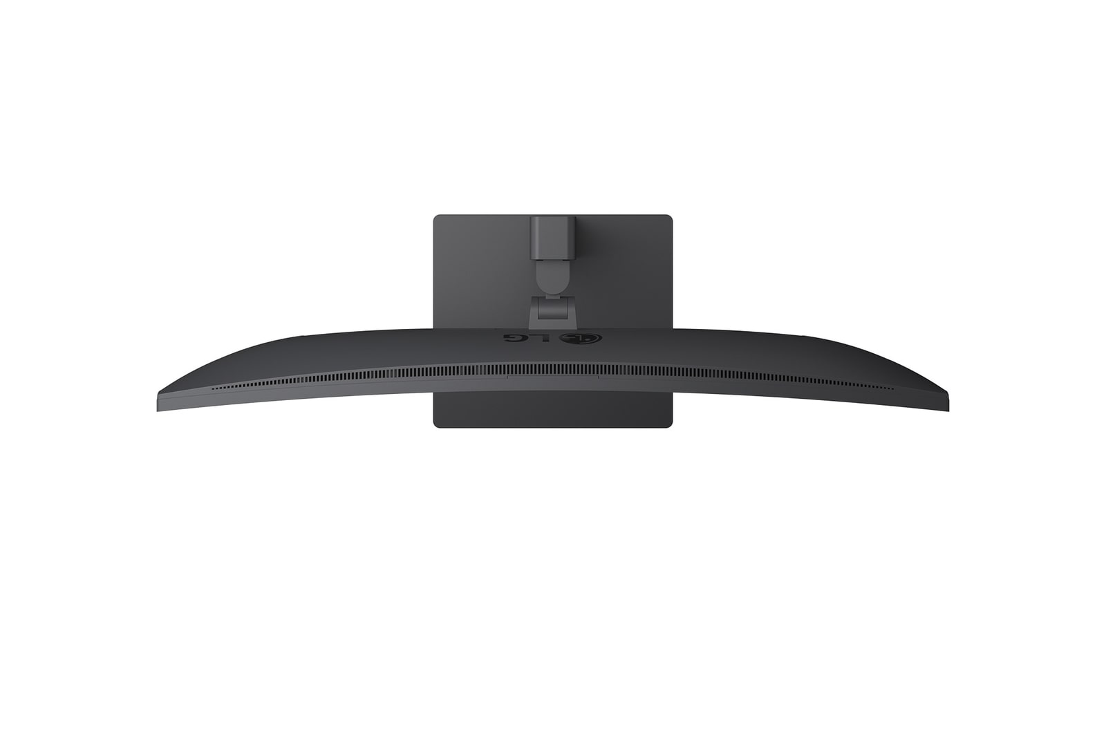 Top-down view of monitor stand