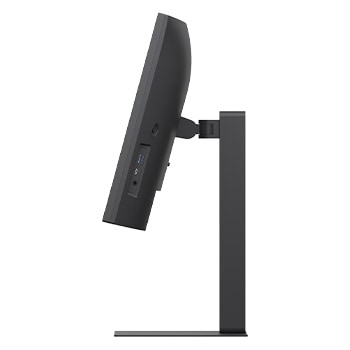 Side profile view of monitor stand (+15 degree tilt)