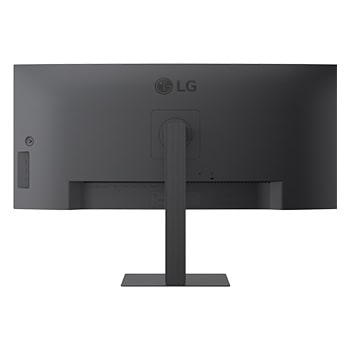 Rear view of monitor with dual ports visible