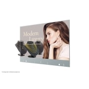 Front view of 55&#34; Transparent OLED Signage 55EW5F-A