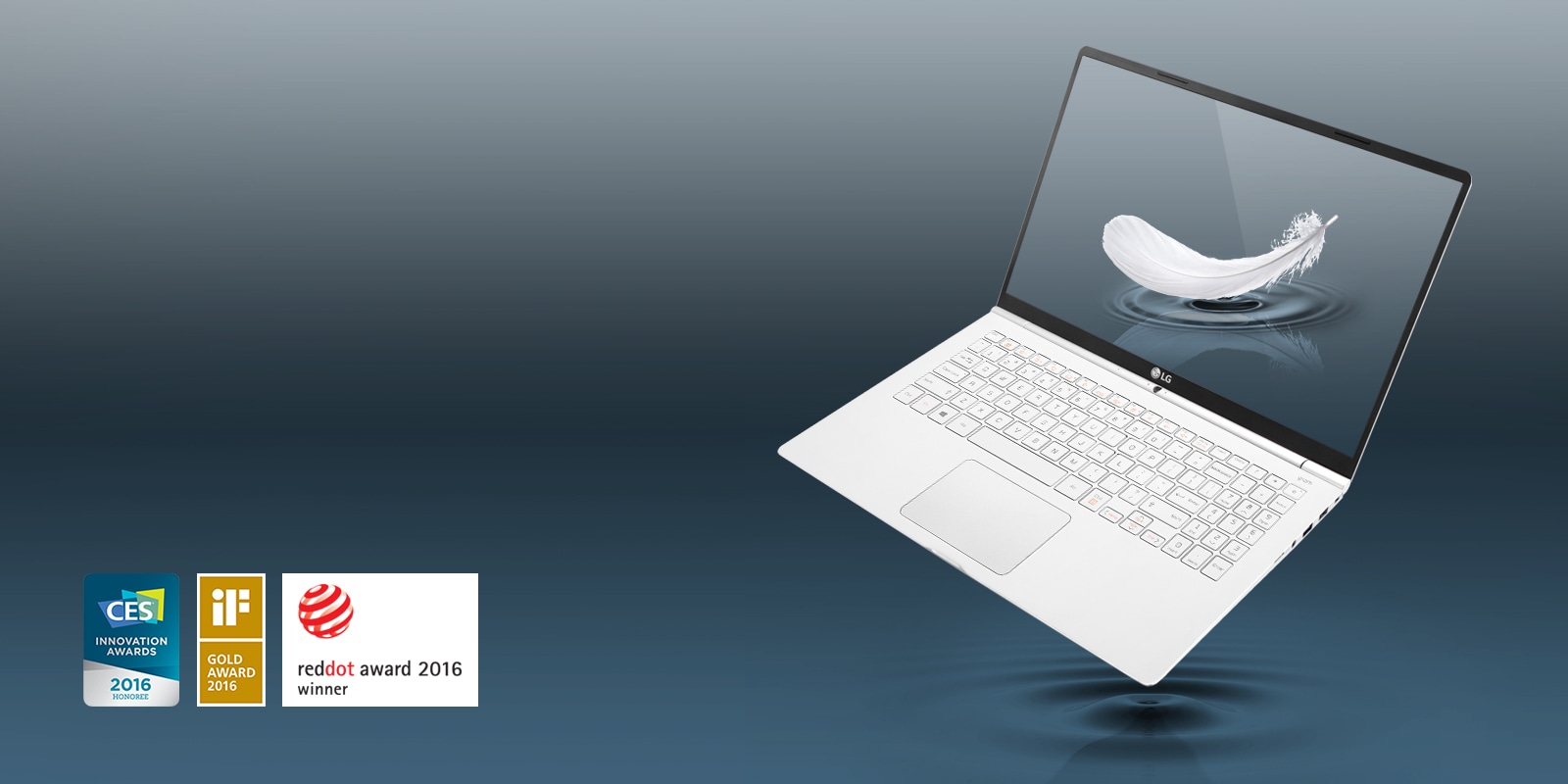 LG gram 15.6” Core i5 Processor Ultra-Slim Laptop (White