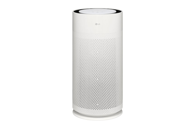 Front view of the LG PuriCare™ AeroHit Pet Air Purifier {AS35GGW20.AHK}