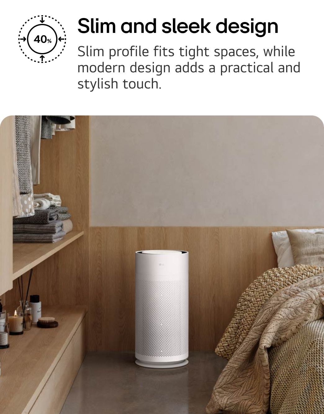 LG PuriCare™ AeroHit Air Purifier (Pet Version) - AS35GGW20 | LG