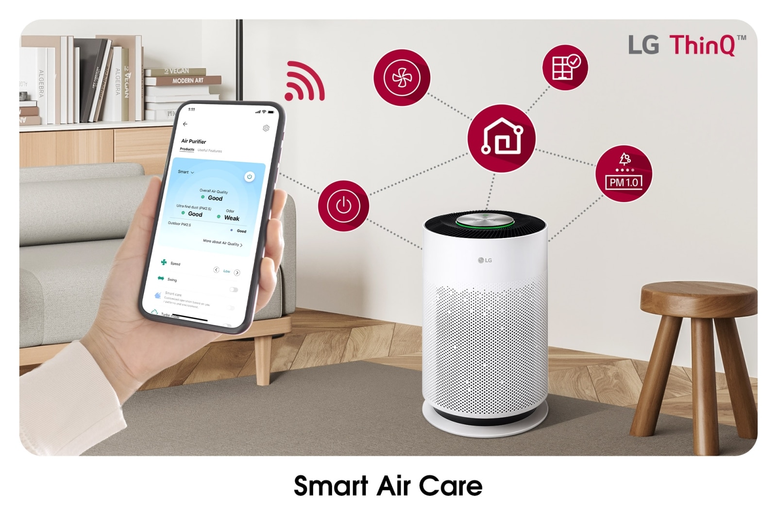 LG PuriCare™ 360° Hit Air Purifier, AS60GHWG0