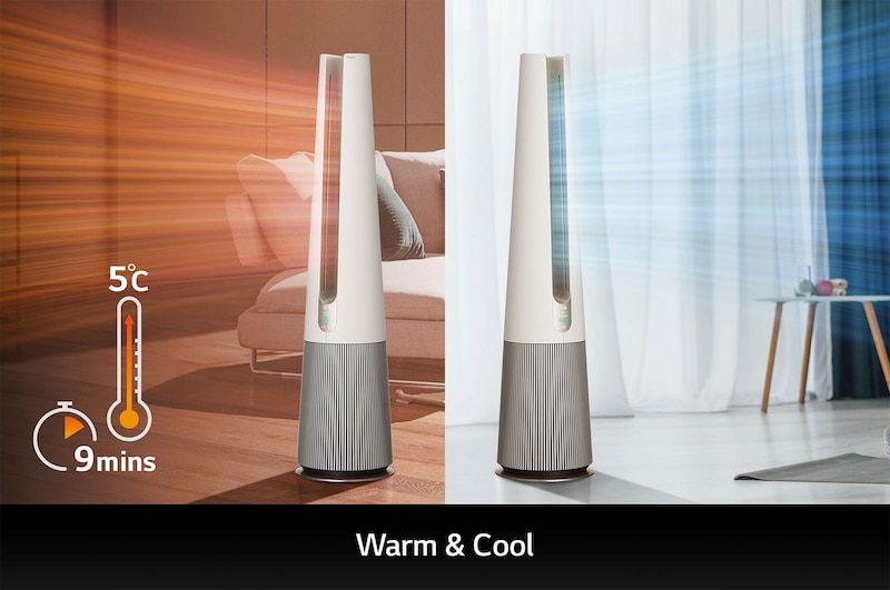 LG PuriCare™ AeroTower 3-in-1 Air Purifying Fan (Calming Beige), FH15GPB