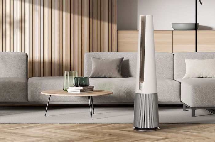 LG PuriCare™ AeroTower 3-in-1 Air Purifying Fan (Calming Beige), FH15GPB
