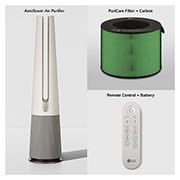 LG PuriCare™ AeroTower 3-in-1 Air Purifying Fan (Calming Beige), FH15GPB