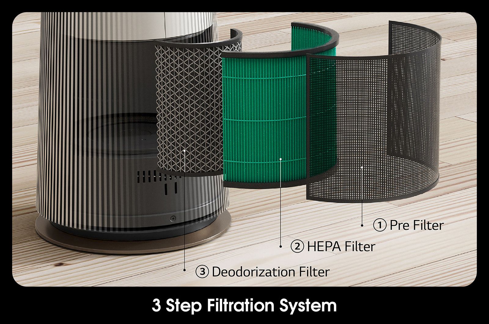 LG AeroTower Hit Air Purifying Fan with Heat, FH15GPCJ0