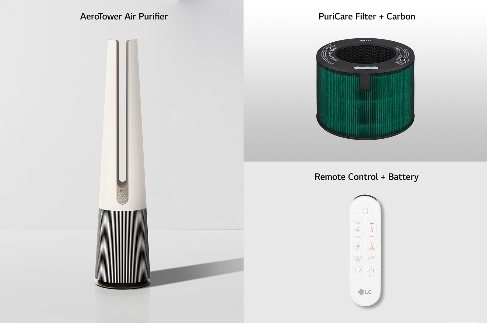 LG AeroTower Hit Air Purifying Fan with Heat, FH15GPCJ0