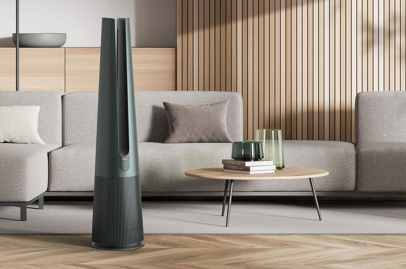 LG PuriCare™ AeroTower 3-in-1 Air Purifying Fan (Nature Green), FH15GPG