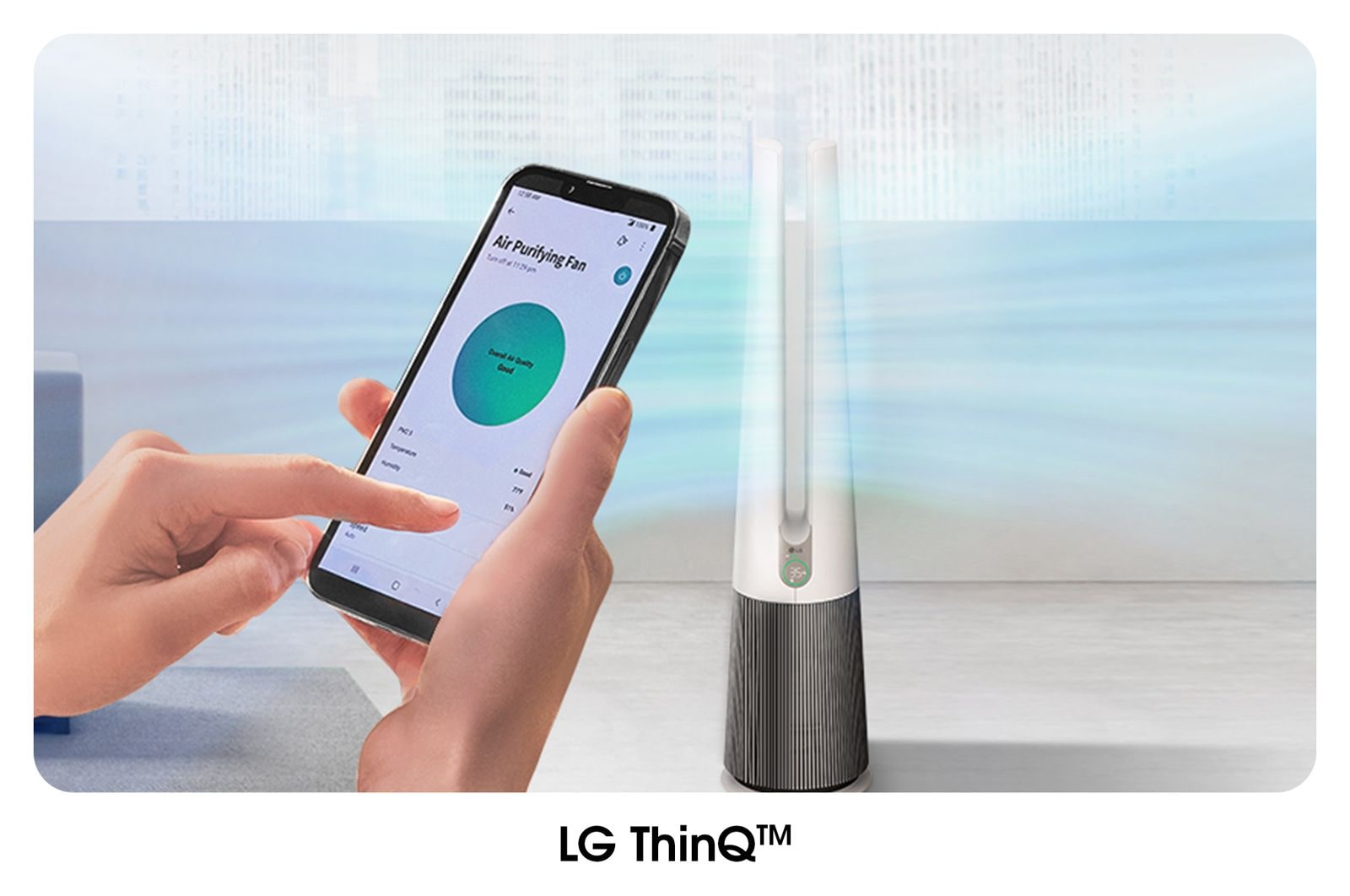 LG PuriCare™ AeroTower Hit 2-in-1 Air Purifying Fan, FS15GPBK0