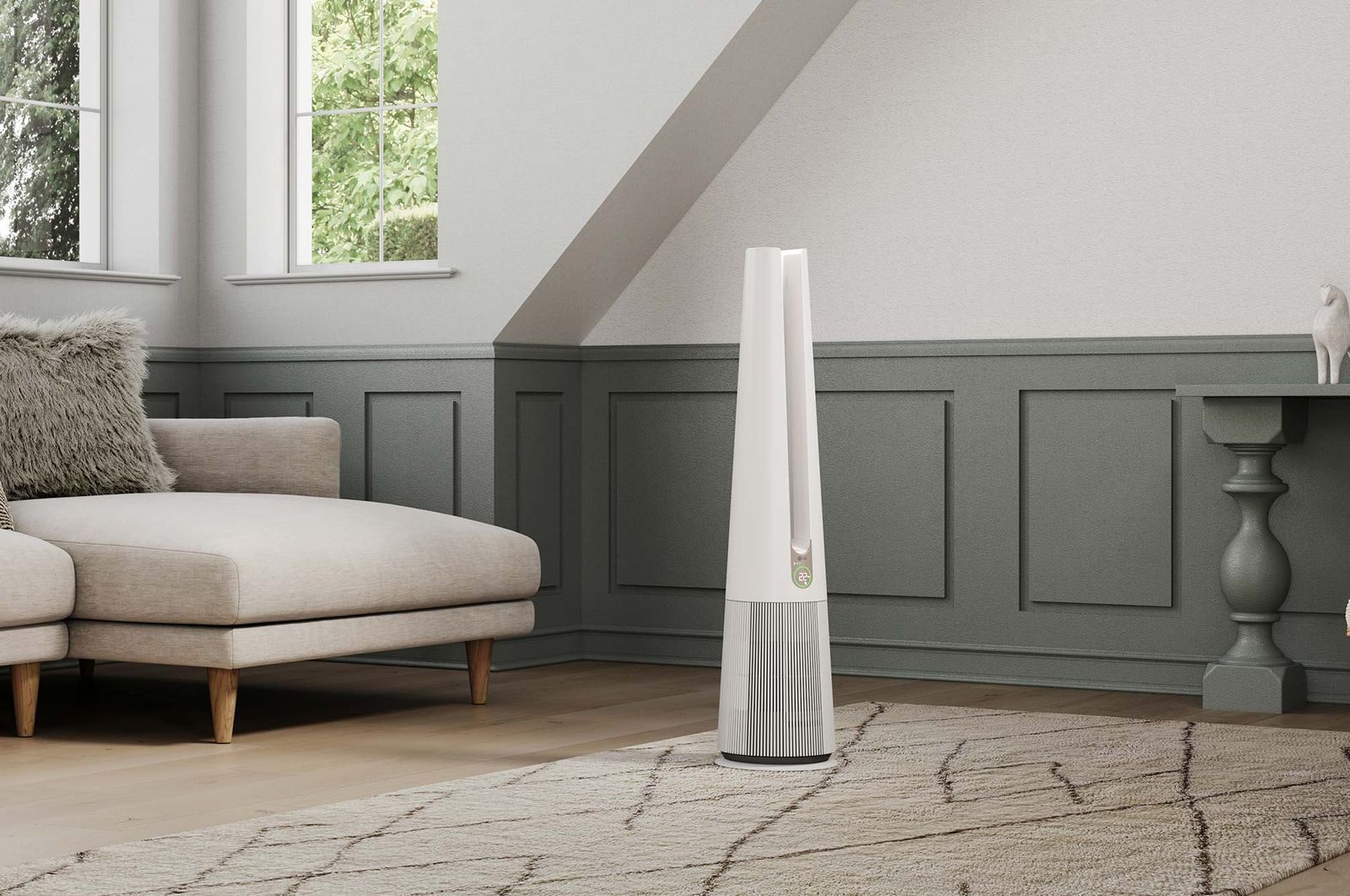 LG PuriCare™ AeroTower Hit 2-in-1 Air Purifying Fan, FS15GPBK0