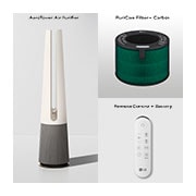 LG PuriCare™ AeroTower Hit 2-in-1 Air Purifying Fan, FS15GPBK0
