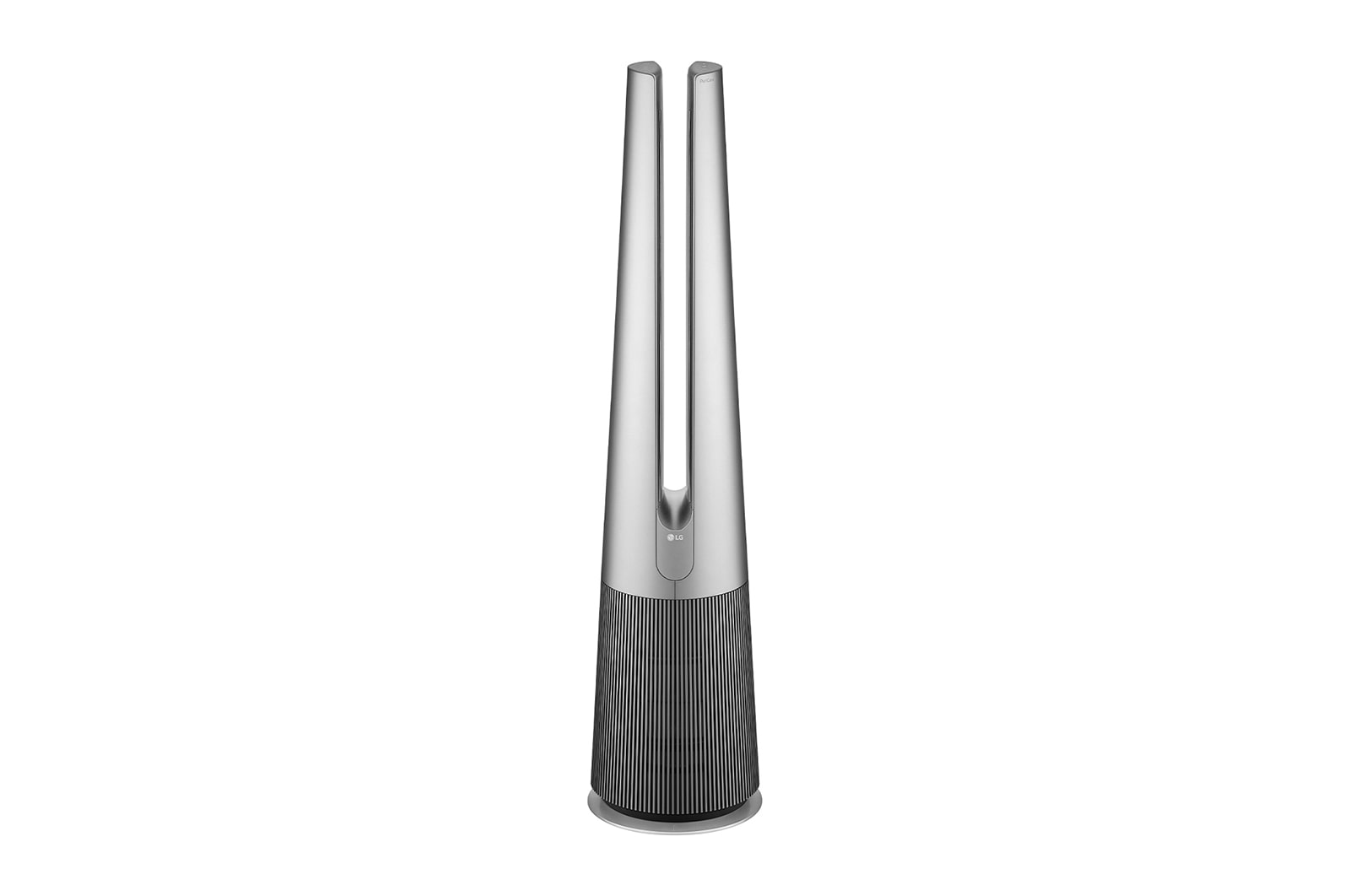 Front view of LG AeroTower 2-in-1 Air Purifying Fan (New Metal Shine) FS15GPSF0