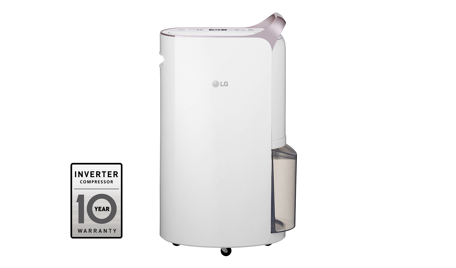 Front view of 29L Inverter Smart Dehumidifier with Ionizer (Made in Korea) RD17GQGD1