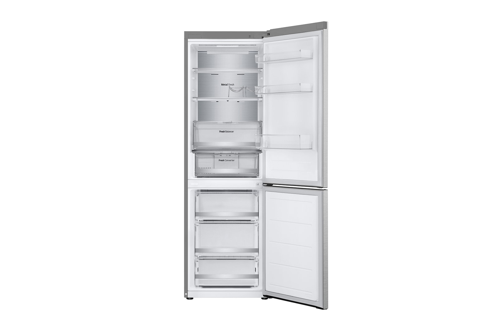 Left side view (foodless, open door)