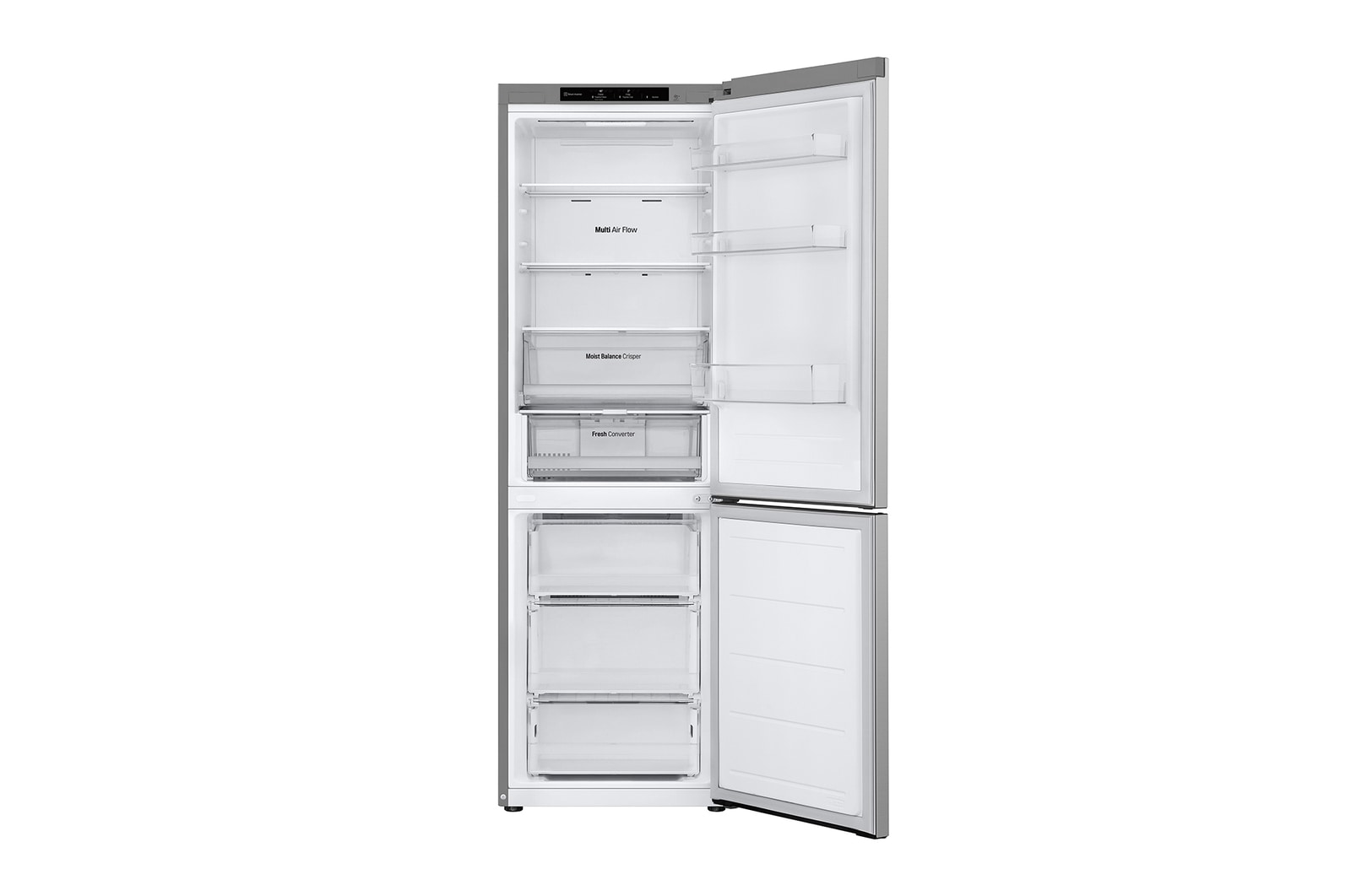Left side view (foodless, open door)