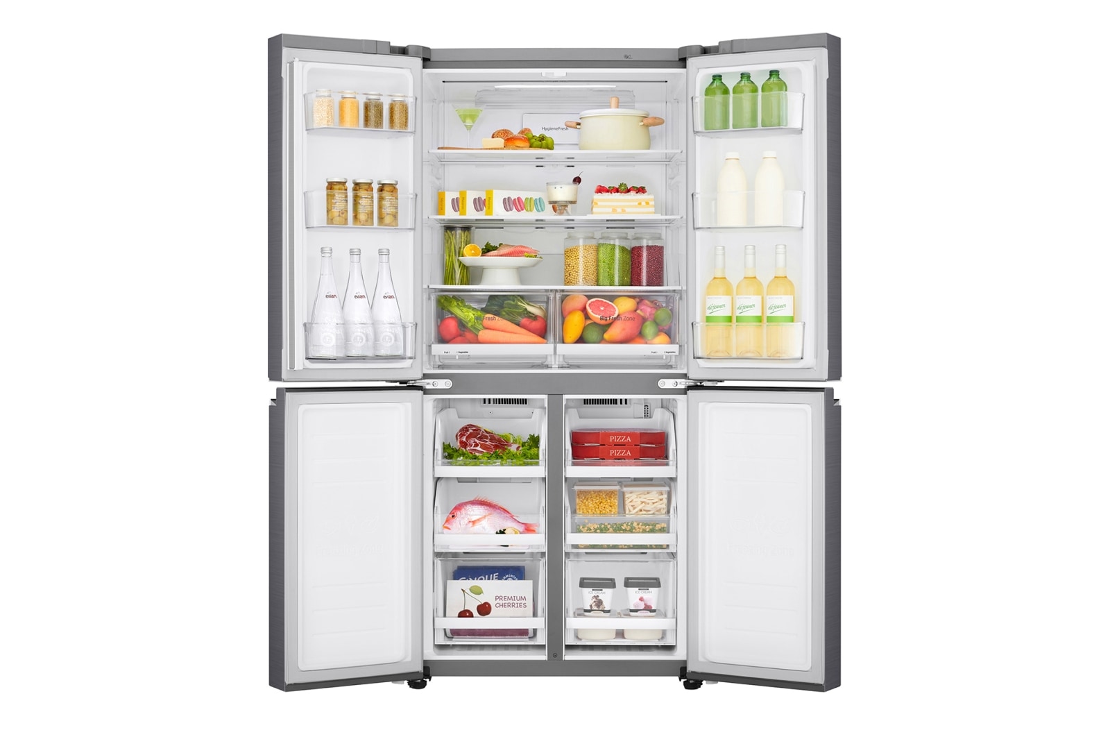 LG 464L Slim French Door Fridge with Inverter Linear Compressor, F522S11