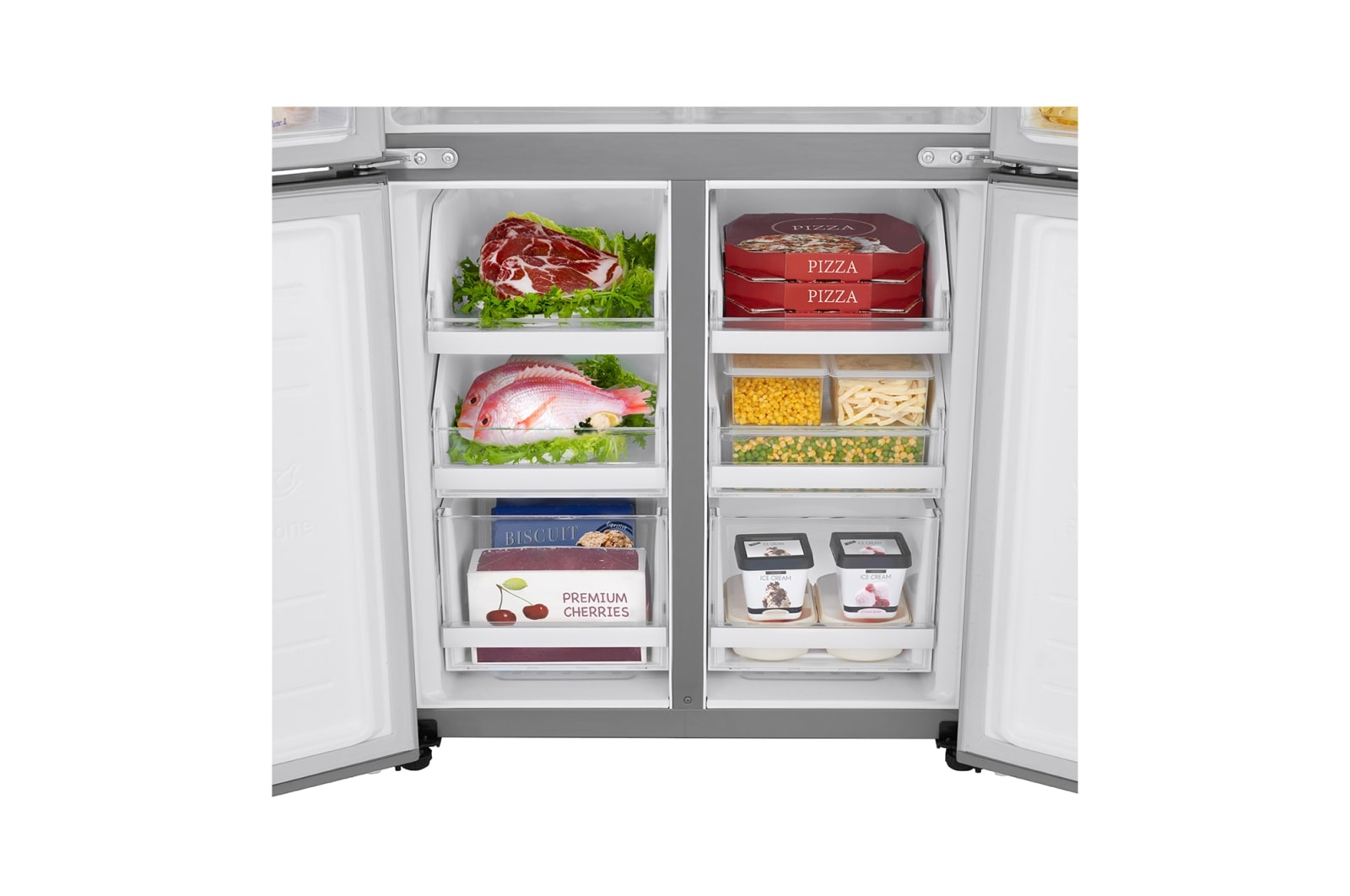 LG 464L Slim French Door Fridge with Inverter Linear Compressor, F522S11