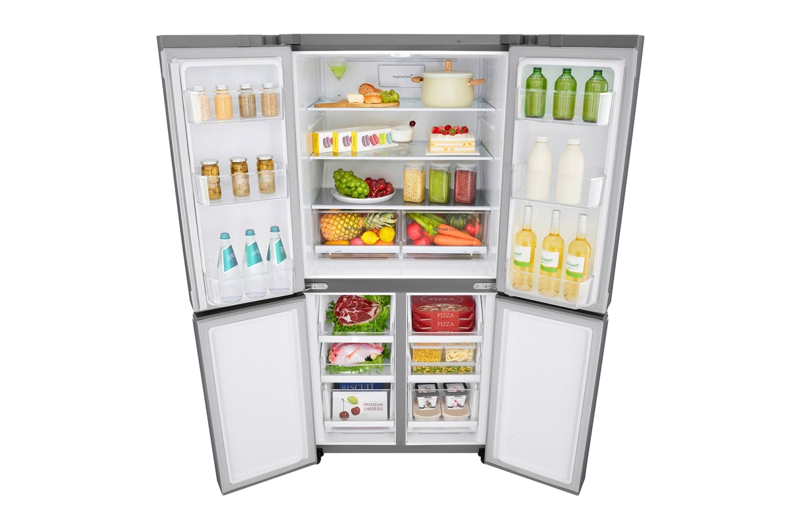 LG 464L Slim French Door Fridge with Inverter Linear Compressor, F522S11