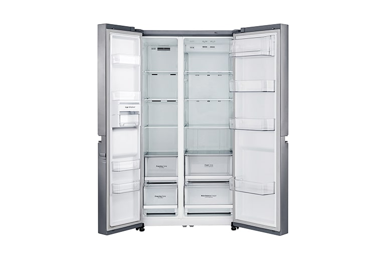 LG 626L Side By Side Refrigerator with Inverter Linear Compressor, GC-B247SLUV