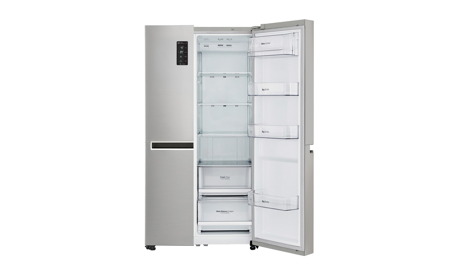 LG 626L Side By Side Refrigerator with Inverter Linear Compressor, GC-B247SLUV