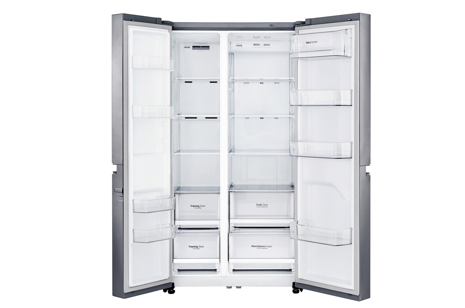 LG 624L Side By Side Refrigerator with Inverter Linear Compressor, GC-B247SLUZ