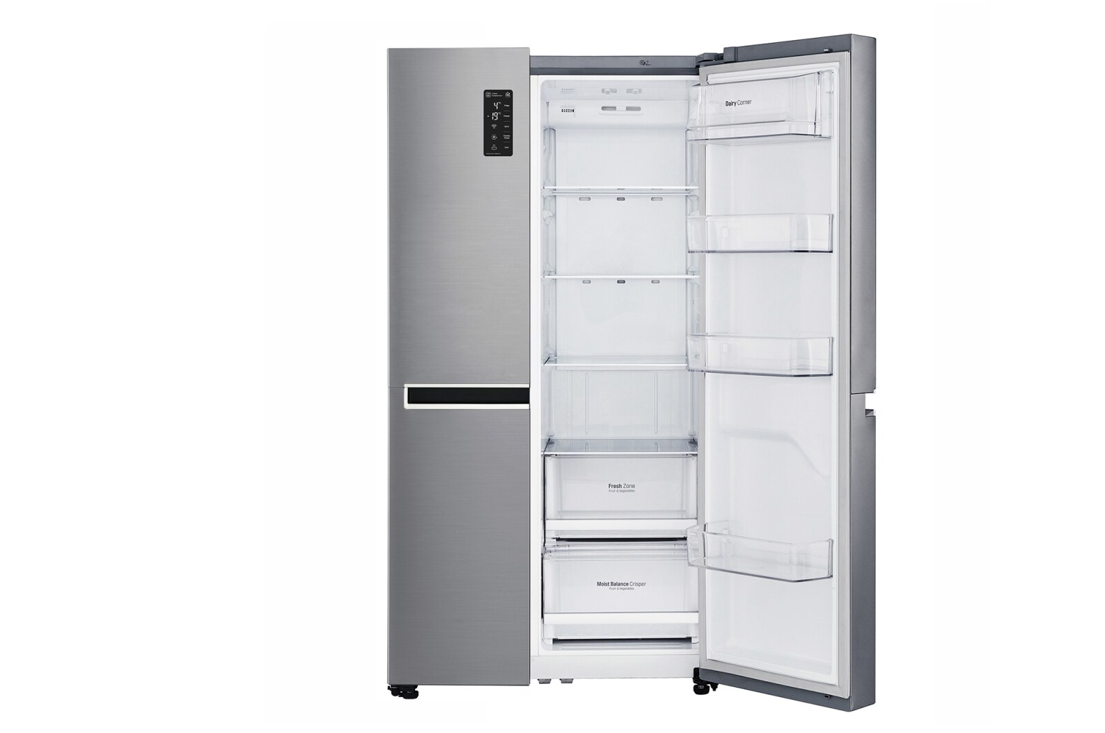 LG 624L Side By Side Refrigerator with Inverter Linear Compressor, GC-B247SLUZ