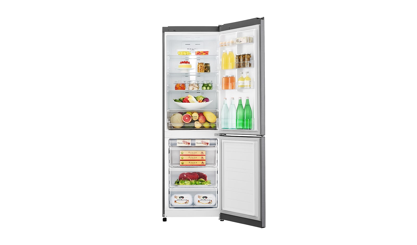 LG 318L Bottom Freezer 2 Doors Refrigerator with Inverter Linear Compressor, GC-B419SLQZ