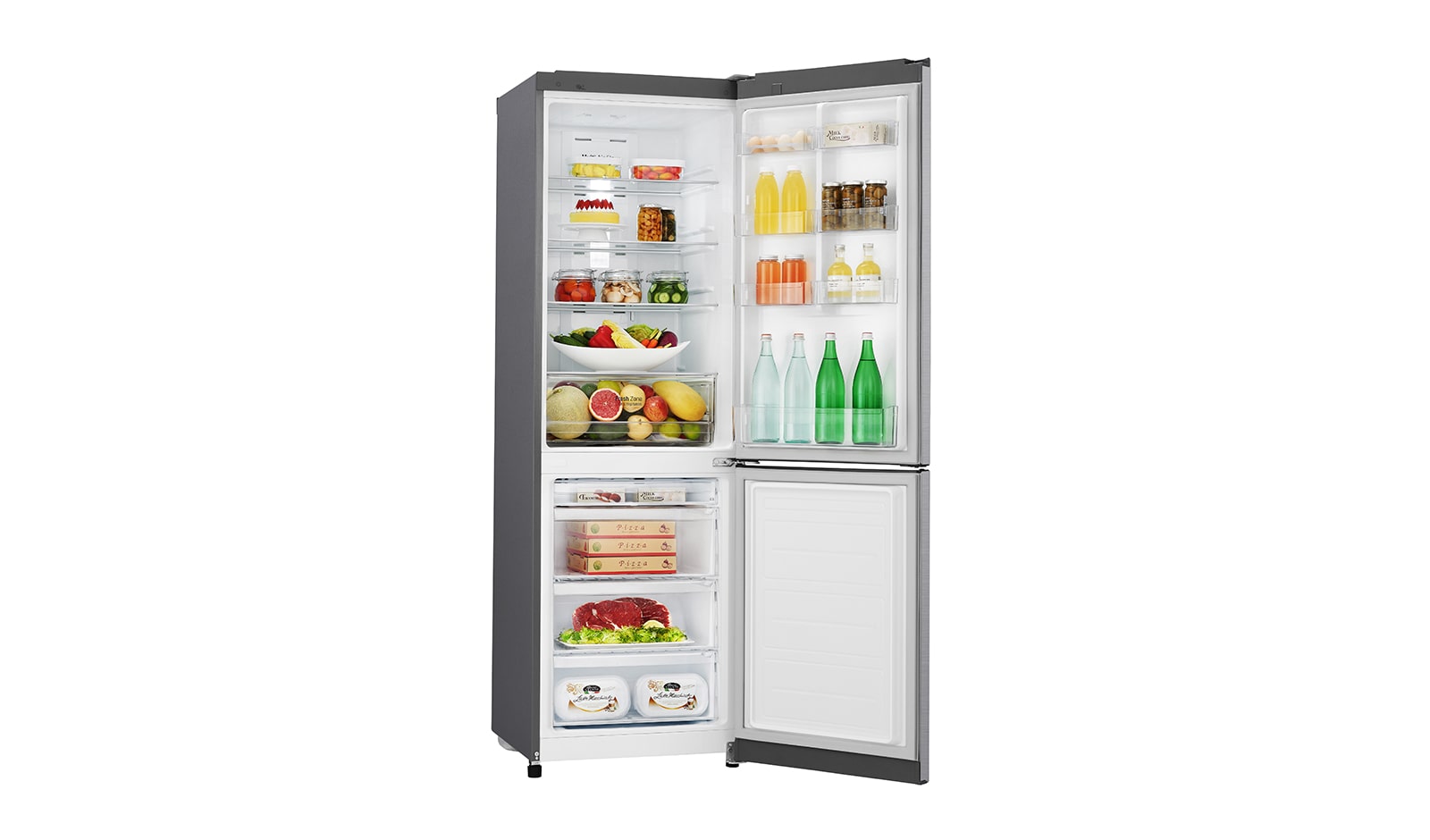 LG 318L Bottom Freezer 2 Doors Refrigerator with Inverter Linear Compressor, GC-B419SLQZ