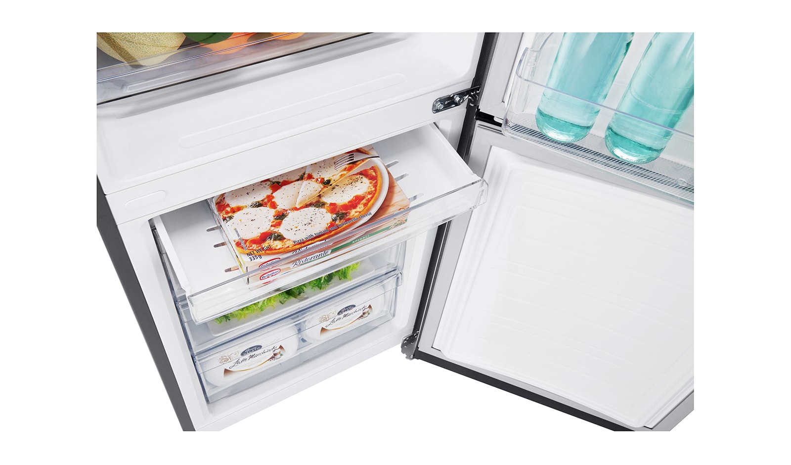 LG 318L Bottom Freezer 2 Doors Refrigerator with Inverter Linear Compressor, GC-B419SLQZ