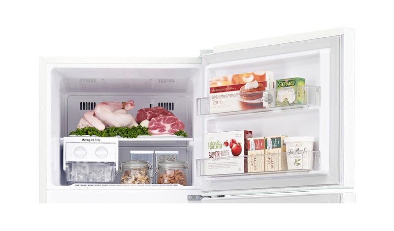 LG 184L Top Freezer 2 Doors Refrigerator with Smart Inverter Compressor, GN-B202SLCL