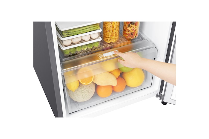LG 184L Top Freezer 2 Doors Refrigerator with Smart Inverter Compressor, GN-B202SQBB