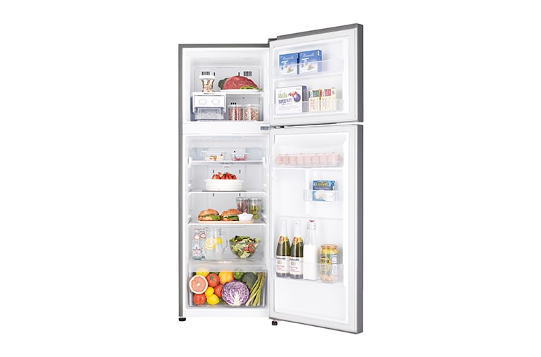 LG 210L Top Freezer 2 Doors Refrigerator with Smart Inverter Compressor, GN-B222SLCL