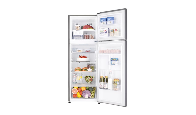 LG 210L Top Freezer 2 Doors Refrigerator with Smart Inverter Compressor, GN-B222SLCL