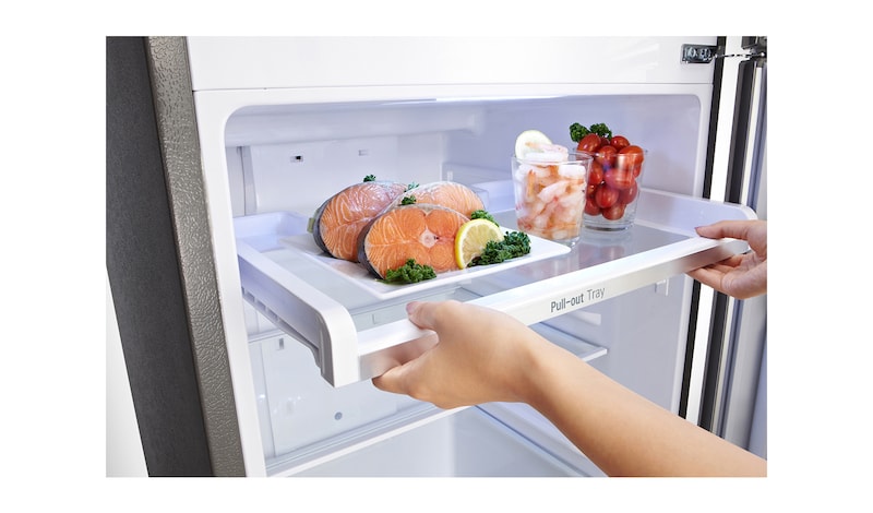 LG 210L Top Freezer 2 Doors Refrigerator with Smart Inverter Compressor, GN-B222SLCL