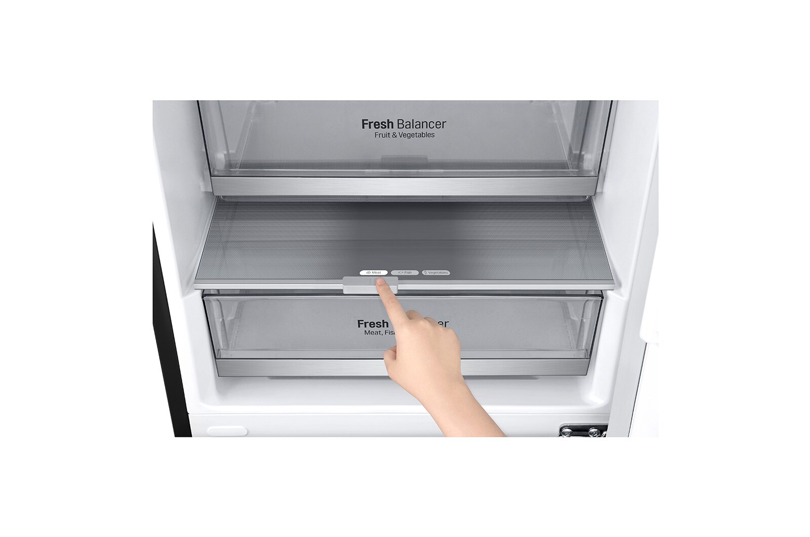 LG 341L Bottom Freezer 2 Doors Refrigerator with Inverter Linear Compressor, M458MCB